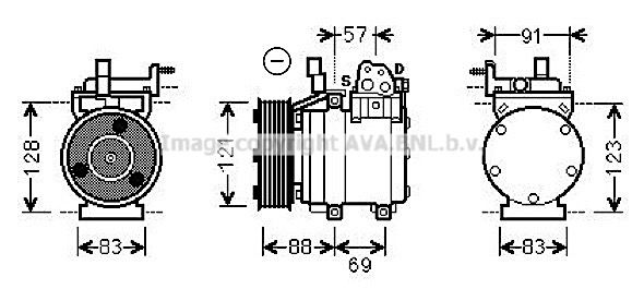 AVA QUALITY COOLING Kompresors, Gaisa kond. sistēma HYK258